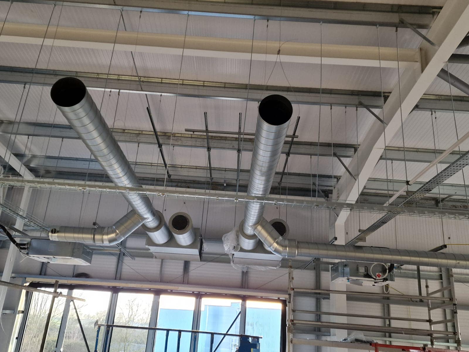 Installing ventilation in a commercial premises in Kettering